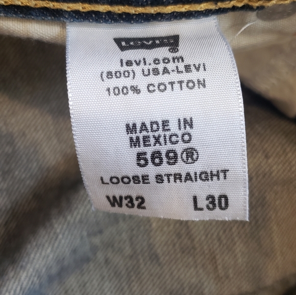 Levi's Men's W32 x L30 Loose Straight Denim Jeans - Picture 6 of 6